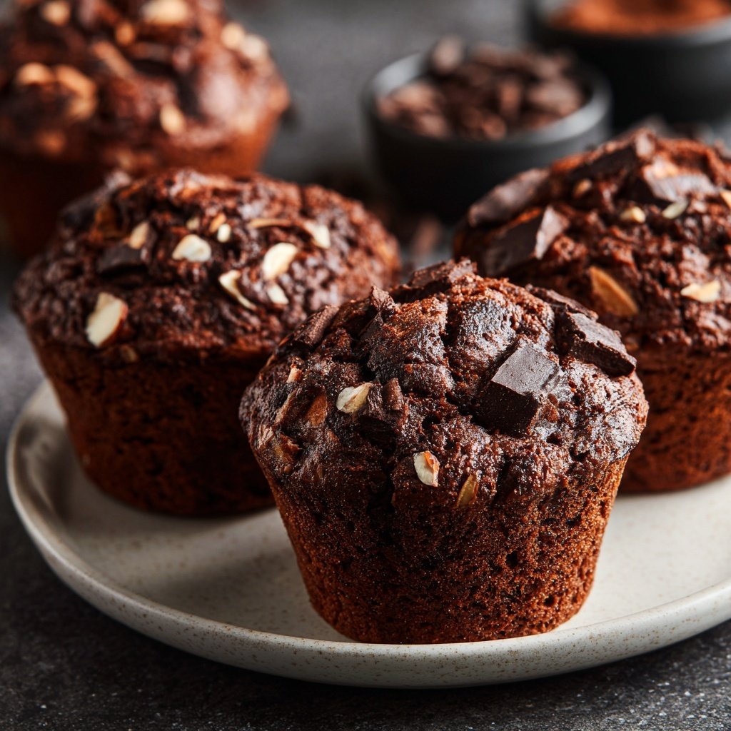 Chocolate Almond Flour Muffins
