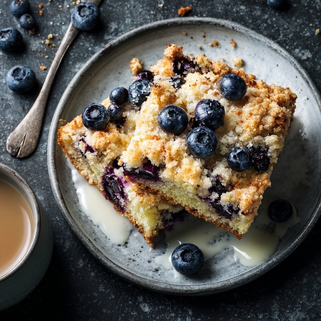 Lemon Blueberry Snack Cake