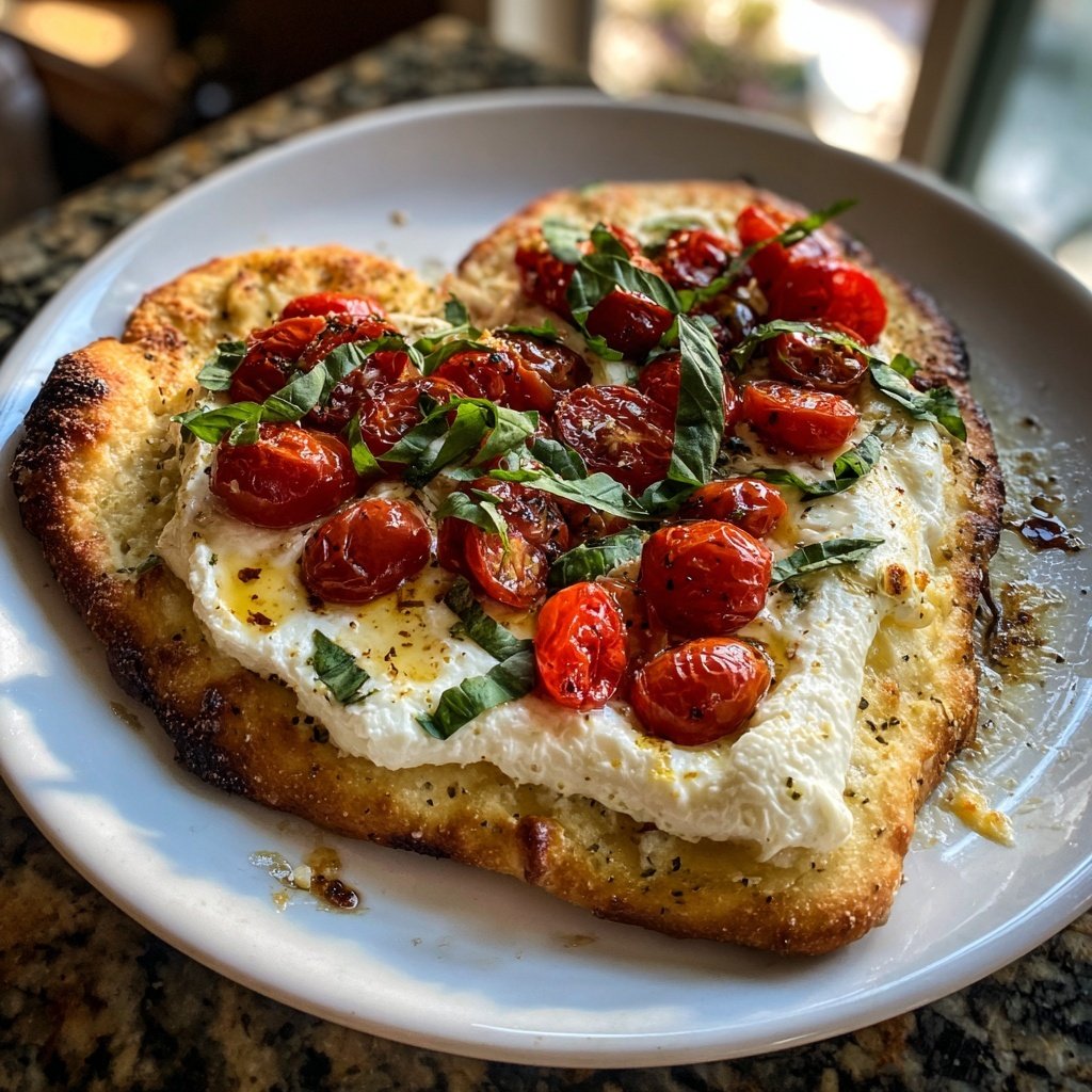 Valentine Flatbread with Burrata