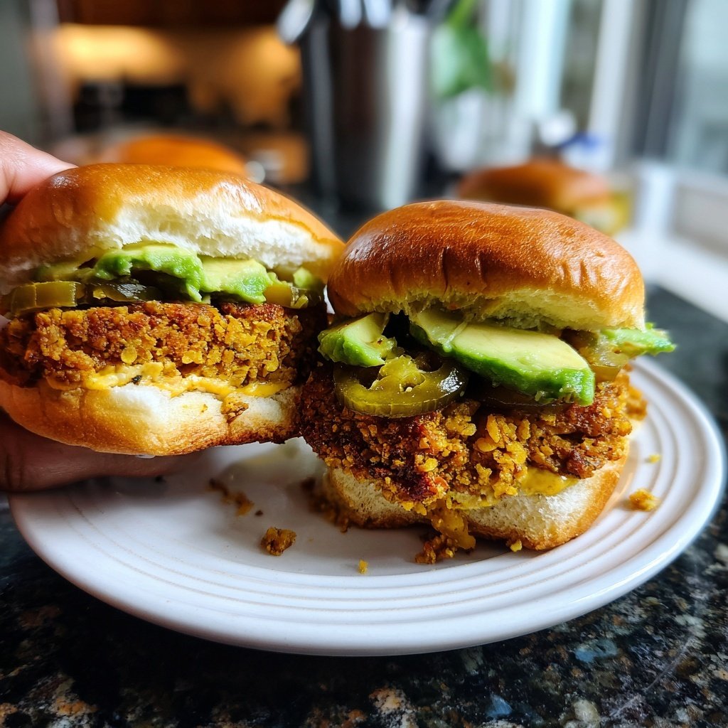 Sliders with Spicy Lentil Patties
