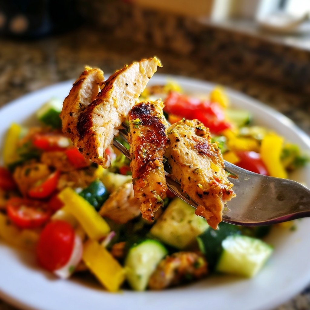Mediterranean Grilled Chicken Salad