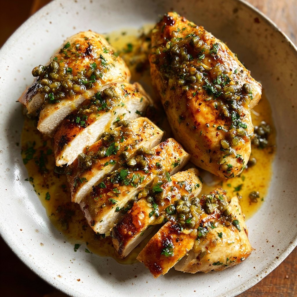 Chicken with Lemon Caper Butter