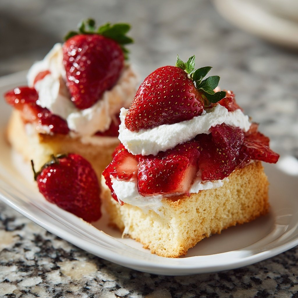 Strawberry Shortcake With Pound Cake